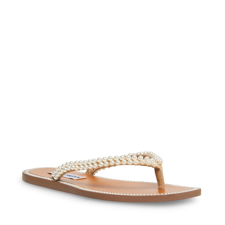 Chanclas Steve Madden Nadira Mujer Blancas | ES TH690S